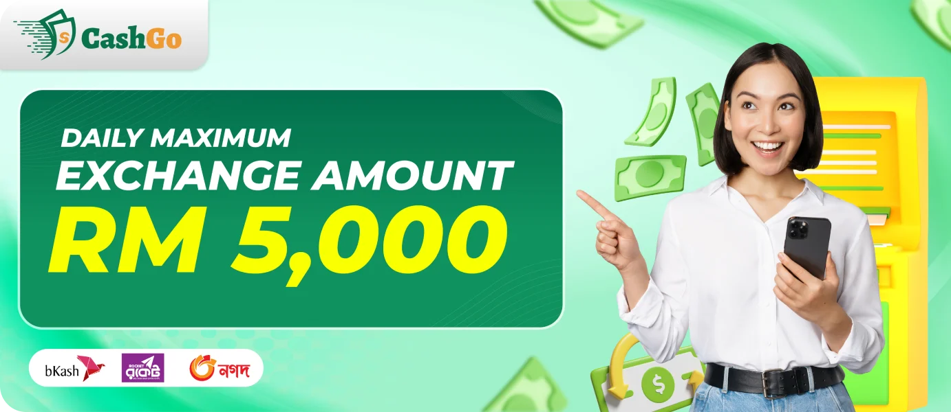 Daily Maximum Exchange Amount RM 5,000